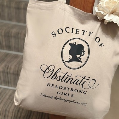 Obstinate Girls Society Tragetasche - Jane Austin inspiriert Buchliebhaber Geschenktüte