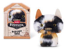 Fuggler BUTT UGLY PETS Zuru CHEEZEE Monster Calico Cat Plush  READ 