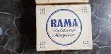 alte Schachtel Karton Werbeschachtel Rama Delikatess Margarine 10 kg 1/4 Reklame