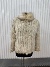 Blue Fox Strip Jacket- Size M Vintage Furs