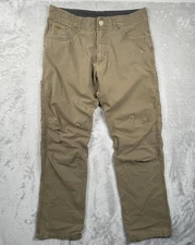 Kuhl Revolvr Pants Mens 36x34 Brown Stretch Hiking Outdoor Travel Cargo