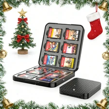 Game Card Case for Nintendo Switch Games Hard Shell Slim Card Storage Christmas