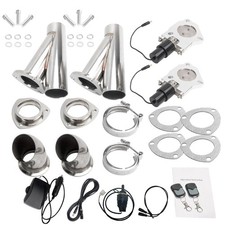 2 X 2 Electric Exhaust Valve Y Pipe Kit W Remote Switch