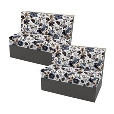 RV Dinette Cushion Covers Stretch 2 Bench Cover  2 Backrest Cover Pattern 17