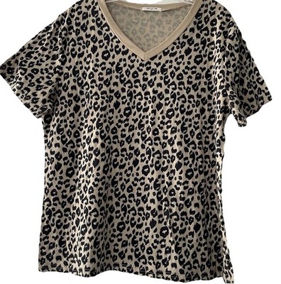 Blooming Jelly Women s Size XL Leopard Cheetah Animal Print Top Shirt