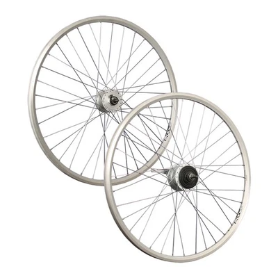 TAYLOR-WHEELS Laufrad 28 Zoll Satz Set Shimano C3000 Nabendynamo Nexus Inter8 Rücktritt silber