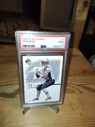 Tom Brady 2002 --Upper Deck- SP Authentic #1- PSA 9 NE Pats-The White Card !