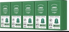 Lungo Aluminium Coffee Pods Compatible with Nespresso Medium Roast 100 Count (5 0.18 per lighter