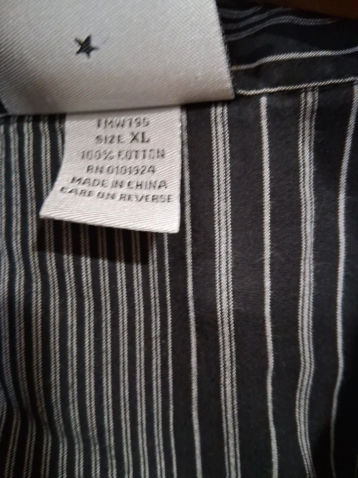 Fender Button Front Shirt Men's Long Sleeve XL Skull Rick N Roll Life Free Ship - Image 4 of 4