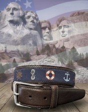 Brighton USA Nautical Belt Size 34 NWT M21118 List 58