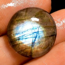 16.5 Ct Natural Labradorite Round Cabochon Loose Gemstone For Jewelry 19X19X5 mm