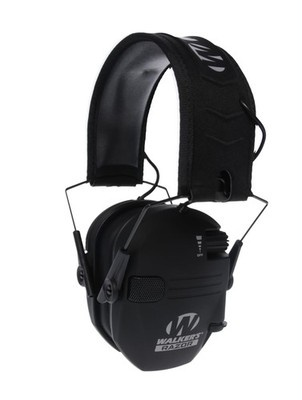 Walker's Razor Slim Electronic Muff, Black 1 Pack, 