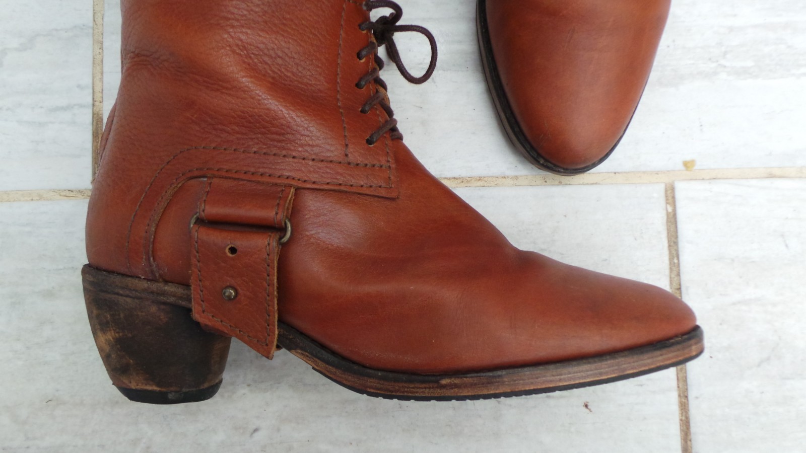 All Saints Rare Knee High Leather Winter Boots UK 6 Mint Condition image 8