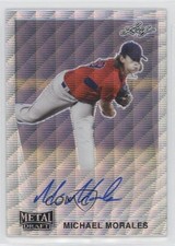 2021 Leaf Metal Draft 1990 Silver Wave Michael Morales #LA-MM1 Auto 01wi