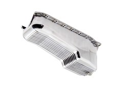 Finned Aluminum Oil Pan For Chevy Sbc 262400 Stock Capacity 19862002- Polished