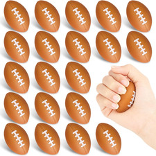 Mini Football Stress Balls 20 Packs Football Foam Sports Balls Small Squeeze Anx