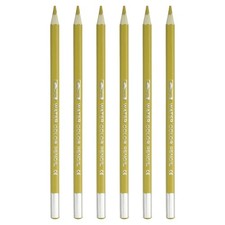 6Pcs, Watercolor Pencil for Coloring Drawing Painting Gold