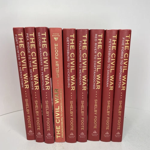 Civil War A Narrative Shelby Foote Complete Set 9 Volumes Random House HC