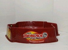 READ Hasbro Beyblade Metal Fusion Stadium Maroon Max Stampede Beystadium 