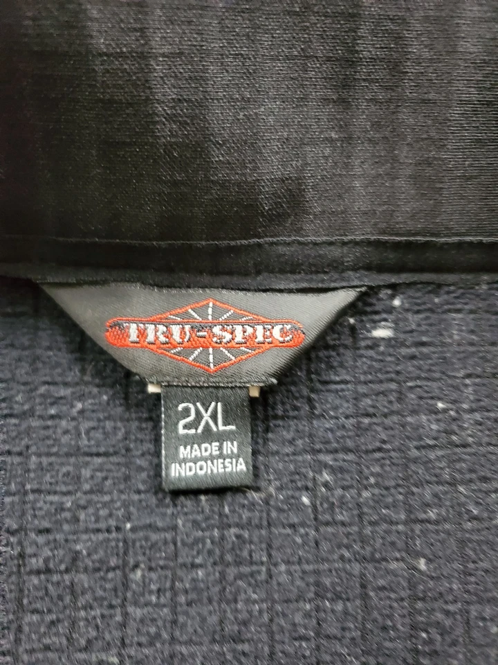 Tru-Spec Jacket Mens 2XL Black 24/7 Grid Fleece 1/4 Zip Tactical Long Sleeve - Image 4 of 4