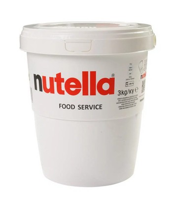 Nutella Großpackung Eimer 3 kg Schokoaufstrich Haselnussaufstirch Aufstrich XXL