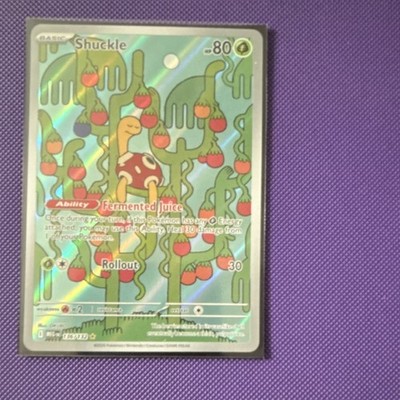 Pokémon Shuckle Illustration Rare Holo 136/132 Me01: Mega Evolution 80 HP