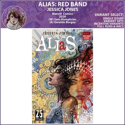 ALIAS: Red Band (2026) #1 Marvel Comics Jessica Jones COVER SELECT