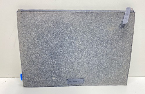 Uri Minkoff Soho Pouch Clutch Leather Trim Zip