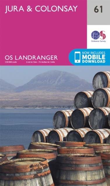Jura & Colonsay Landranger Map 61 Ordnance Survey Latest - Image 3