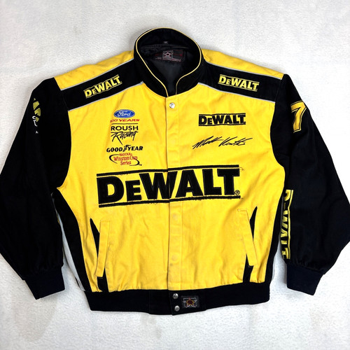 Vintage JH Design Men's Dewalt Racing Jacket NASCAR Matt Kenseth Embroidered XL