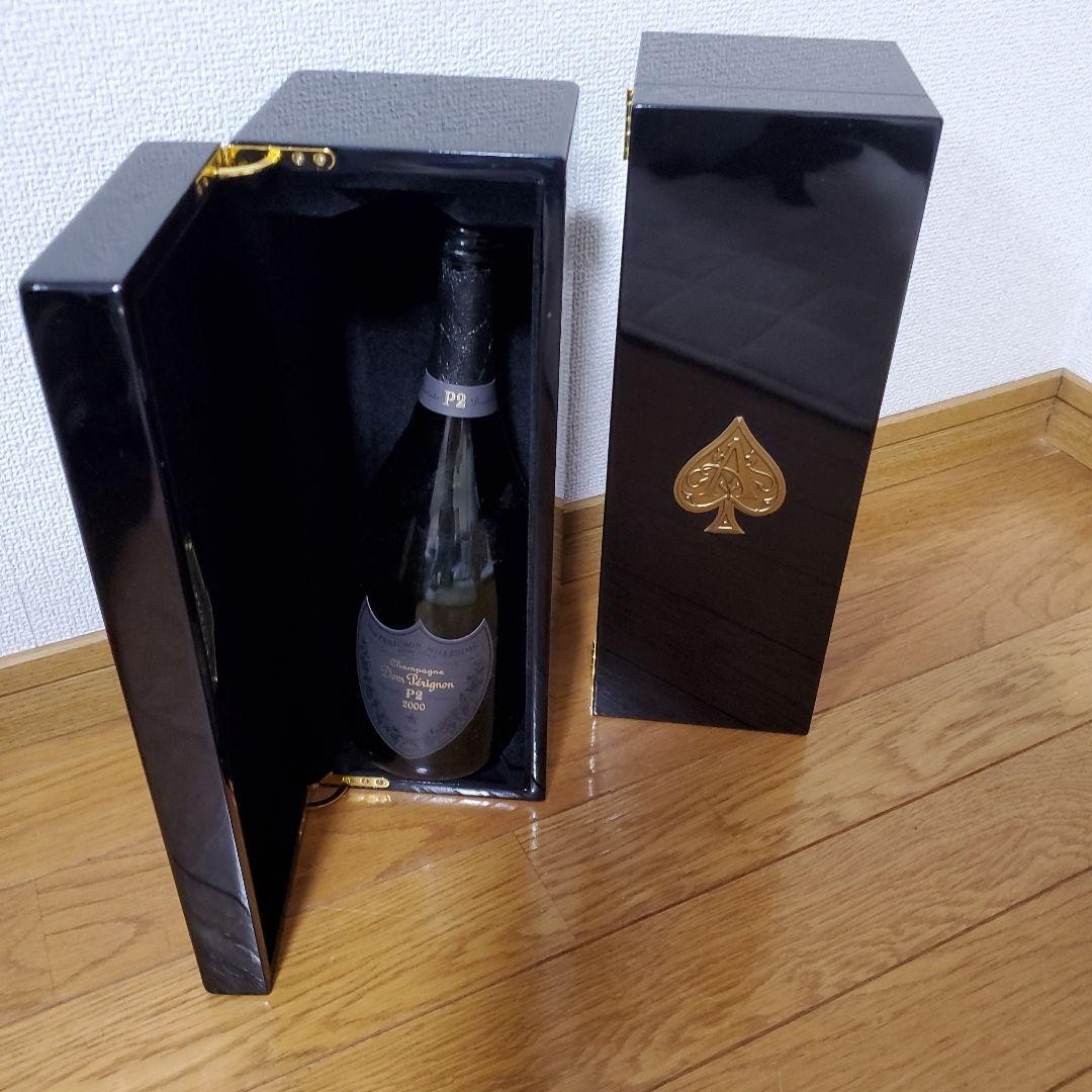 Empty Liquor Bottles Dom Perignon P2 France 2000 Vintage Used