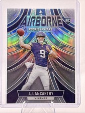 2024 Panini Rookies And Stars Football J.J. McCarthy Airborne Silver (RC)