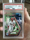 Bowman Draft Mage Box 2025 JJ Wetherholt/99 en acción-green pop 1 PSA 10