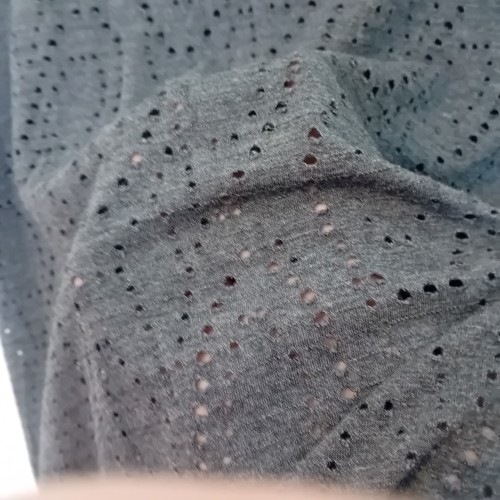 NWOT Women's Korea Charcoal Cut Out See Through Tee Tshirt Korean Punk Goth O/S - Picture 8 of 11