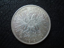 AUSTRIA 2 CORONA  1913 COIN (2). NO COMBINED SHIPPING TO USA !!!