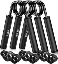 Grip Strength Trainer, Hand Grip Strengthener and Finger Exerciser, Non-Slip Rub