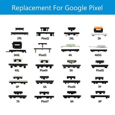 Side Key Power Volume Buttons For Google Pixel 7/2XL/2/3XL/3A/3AXL Replacement