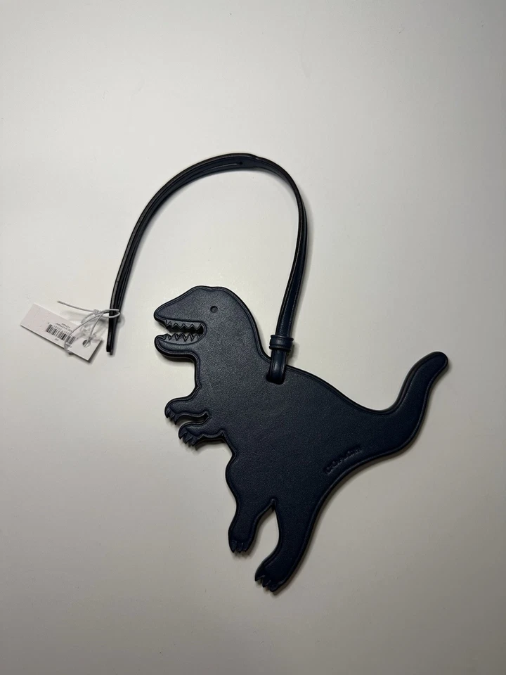 Bolso Coach Nuevo con Etiquetas Azul Marino Rexy Dinosaurio Dije Cuero Curtido Raro Foto 2 de 4