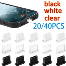 Dust Plug Type-C USB Charging Port Protector Silicone Cover For Smart 40 pcs