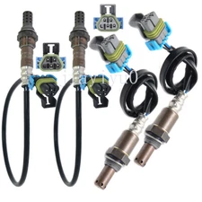 4pcs Oxygen O2 Sensor 1&2 For 2013-2015 Chevrolet Express 3500 6.0L Upper+Lower