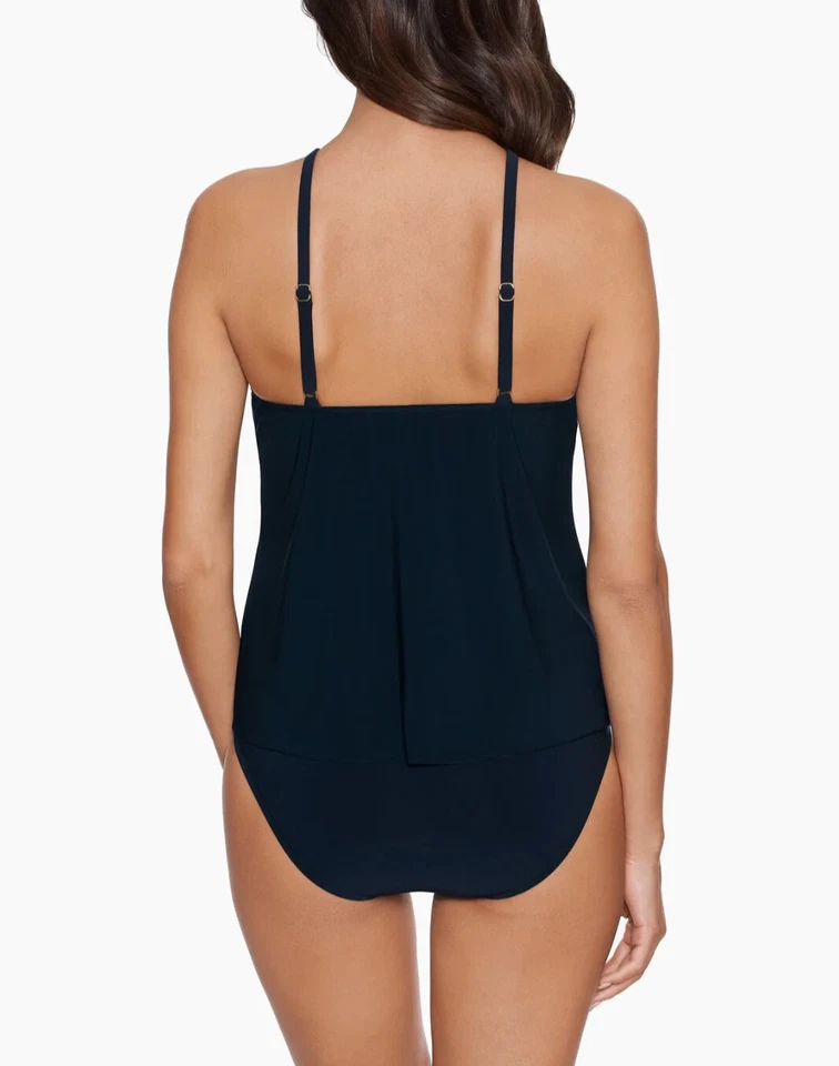 Magicsuit by Miraclesuit Talla 8 Mujer Halo Angelika Tankini Top Traje de Baño Negro Foto 4 de 4