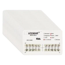 50Packs Dental Orthodontic Brackets Braces Metal Mini Roth.022 Hooks 345 AZDENT