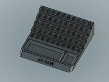 Bleacher Reloading Block .40 S&W Dillon Hornady RCBS 3d printed Frankford