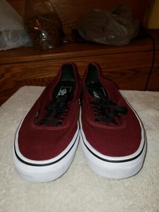 vans canvas red