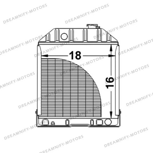 Ford Tractor 2000 2600 3000 3600 4000 Copper Radiator C7NN8005H |Fit For - Picture 4 of 15