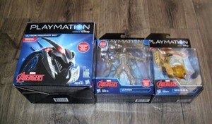DISNEY MARVEL PLAYMATION AVENGERS BUNDLE LOT ULTRON PROWLER BOT & 2 FIGURES | eBay