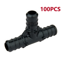 EFIELD 100PCS 1/2" Pex Poly PPSU Barb Crimp Tee-NSF, cUPC Lead Free 