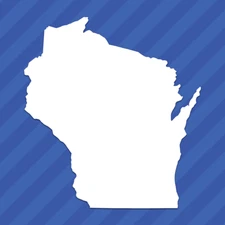 Wisconsin WI State Outline Vinyl Decal Sticker