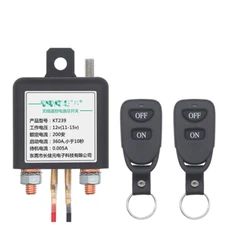 Car Truck Camper 12V Battery Isolator Disconnect Cut Off Switch W/2 Remote