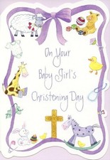 On Your Baby Girl's Christening Day - 01663